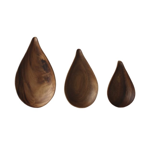 Acacia Wood - Tear Drop Bowl