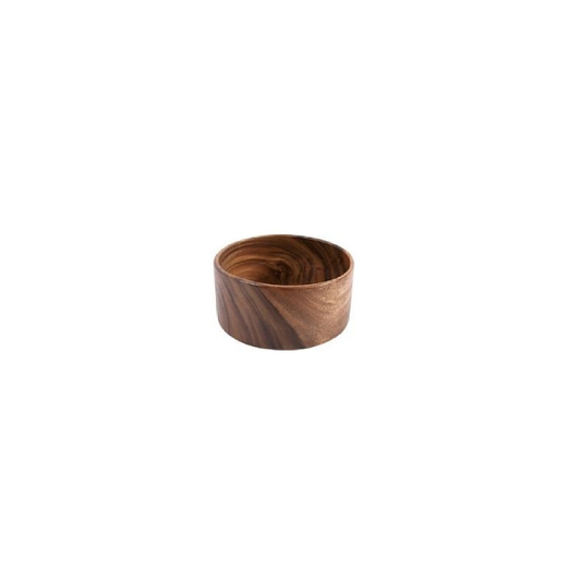 Acacia Wood - Straight Edge Round Bowl