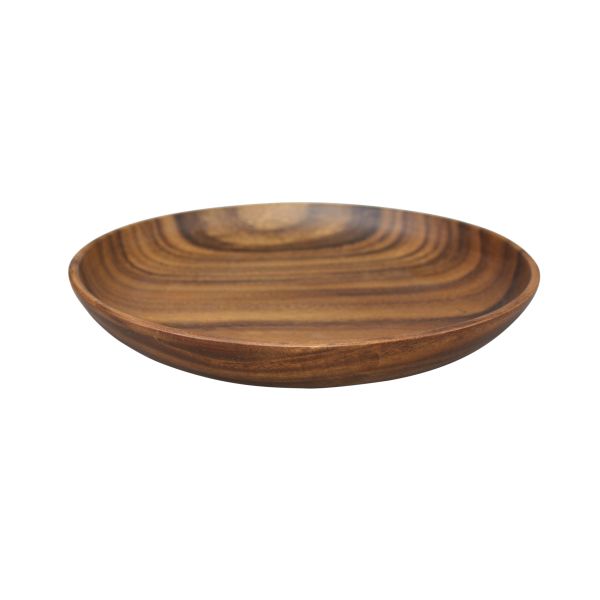 Acacia Wood - Low Sided Bowl