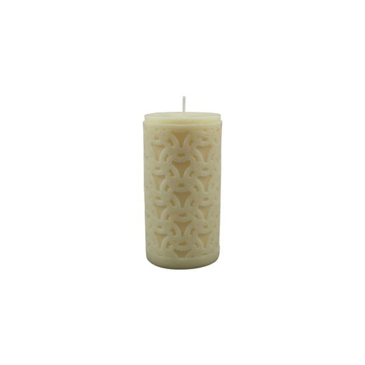 Candles - Link Pattern Pillar - Cream