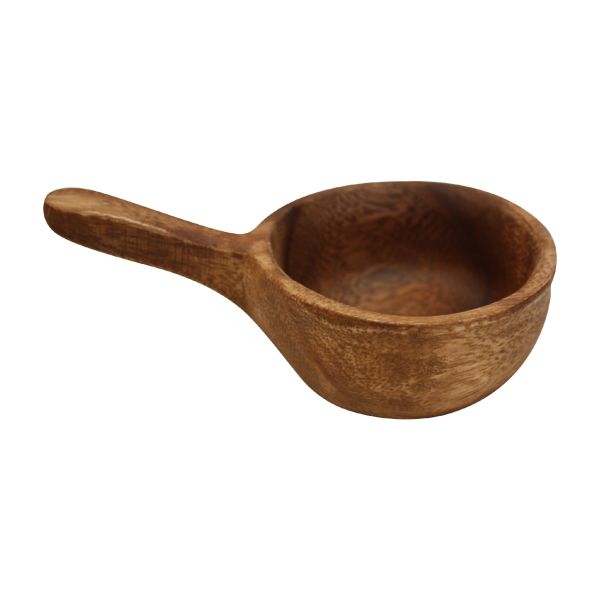 Acacia Wood - Round Bowl w Handle