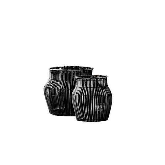 Baskets - Black Rattan (Set of 2)